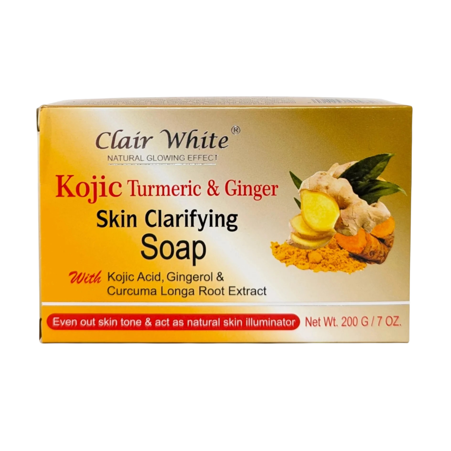 CLAIR WHITE® KOJIC Curcuma et Gingembre SAVON Clarifiant.