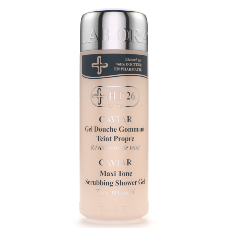 HT26 PARIS ® CAVIAR. Gel Douche Gommant Teint Propre.