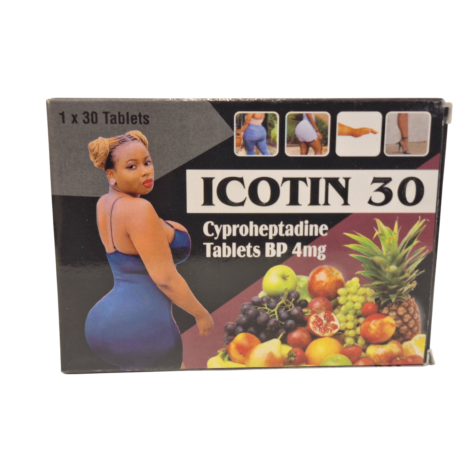 ICOTIN 30 Cyproheptadine Tablets BP.