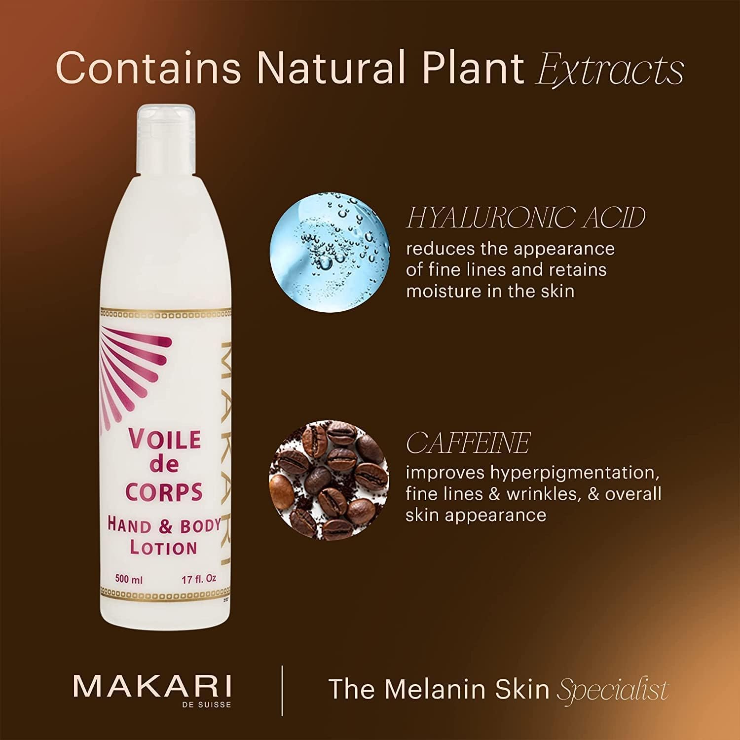 MAKARI DE SUISSE® Lotion Body Voile Lifting Action.