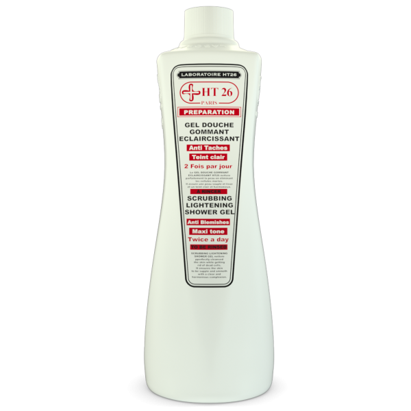 HT26 ® PREPARATION GEL Douche Gommant Éclaircissant.