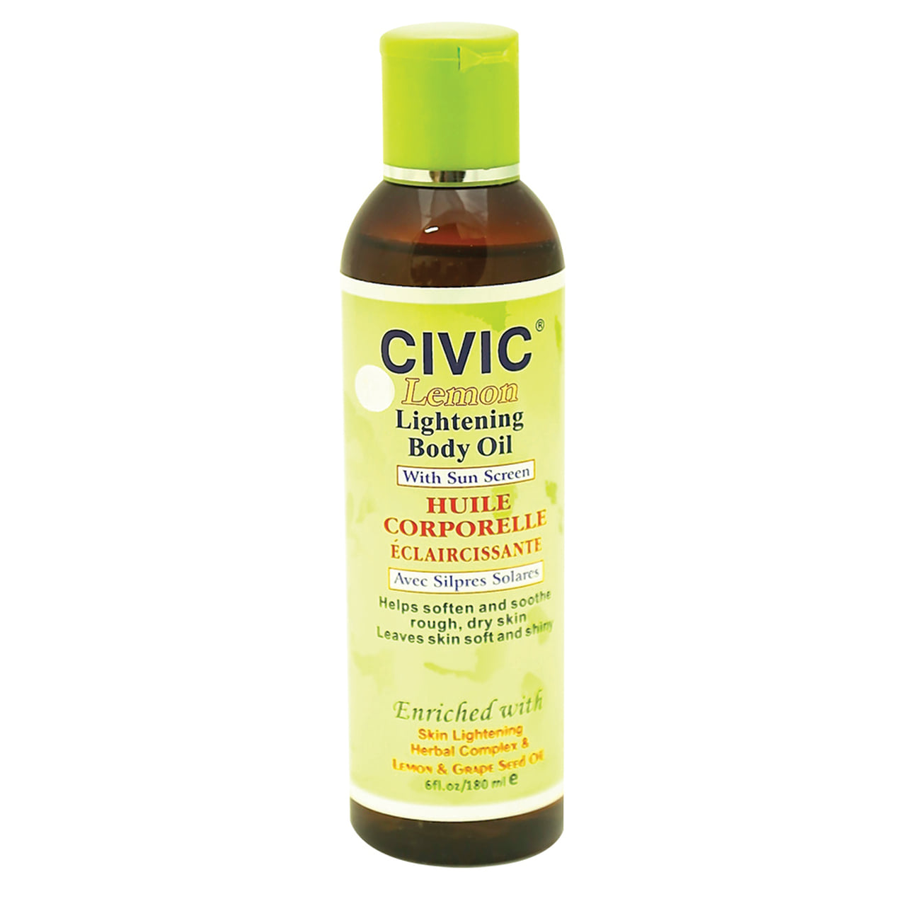 CIVIC® CITRON HUILE Corporelle Éclaircissante.