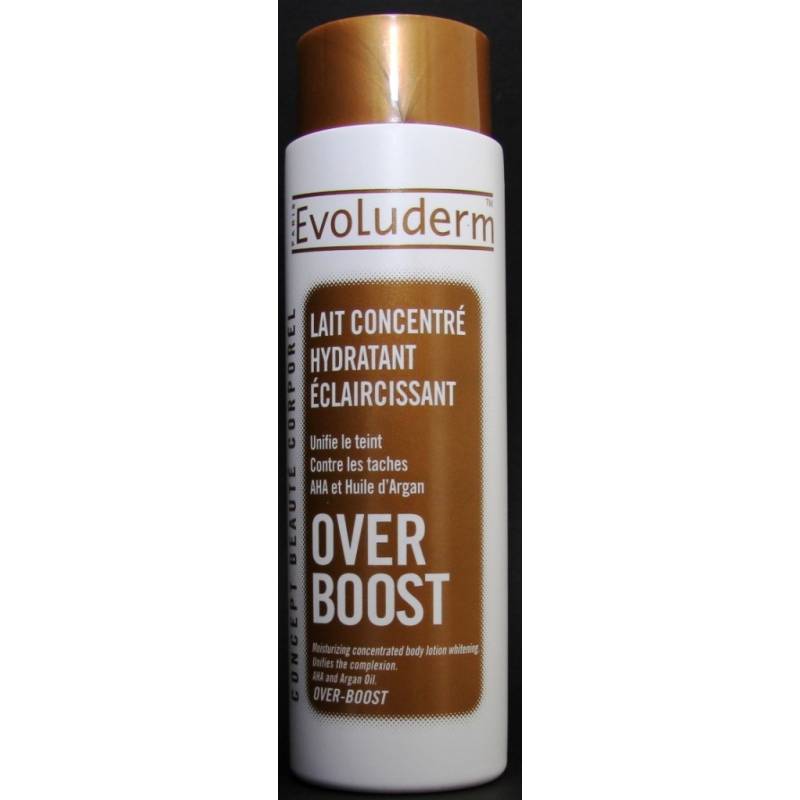 EVOLUDERM® OVER BOOST LAIT Concentré Hydratant Éclaircissant.