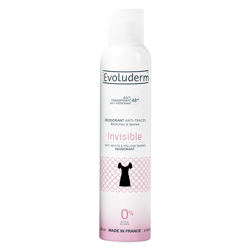 EVOLUDERM® DÉODORANT INVISIBLE.