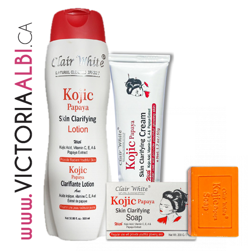 CLAIR WHITE KOJIC PAPAYA COFFRET Nr : 1