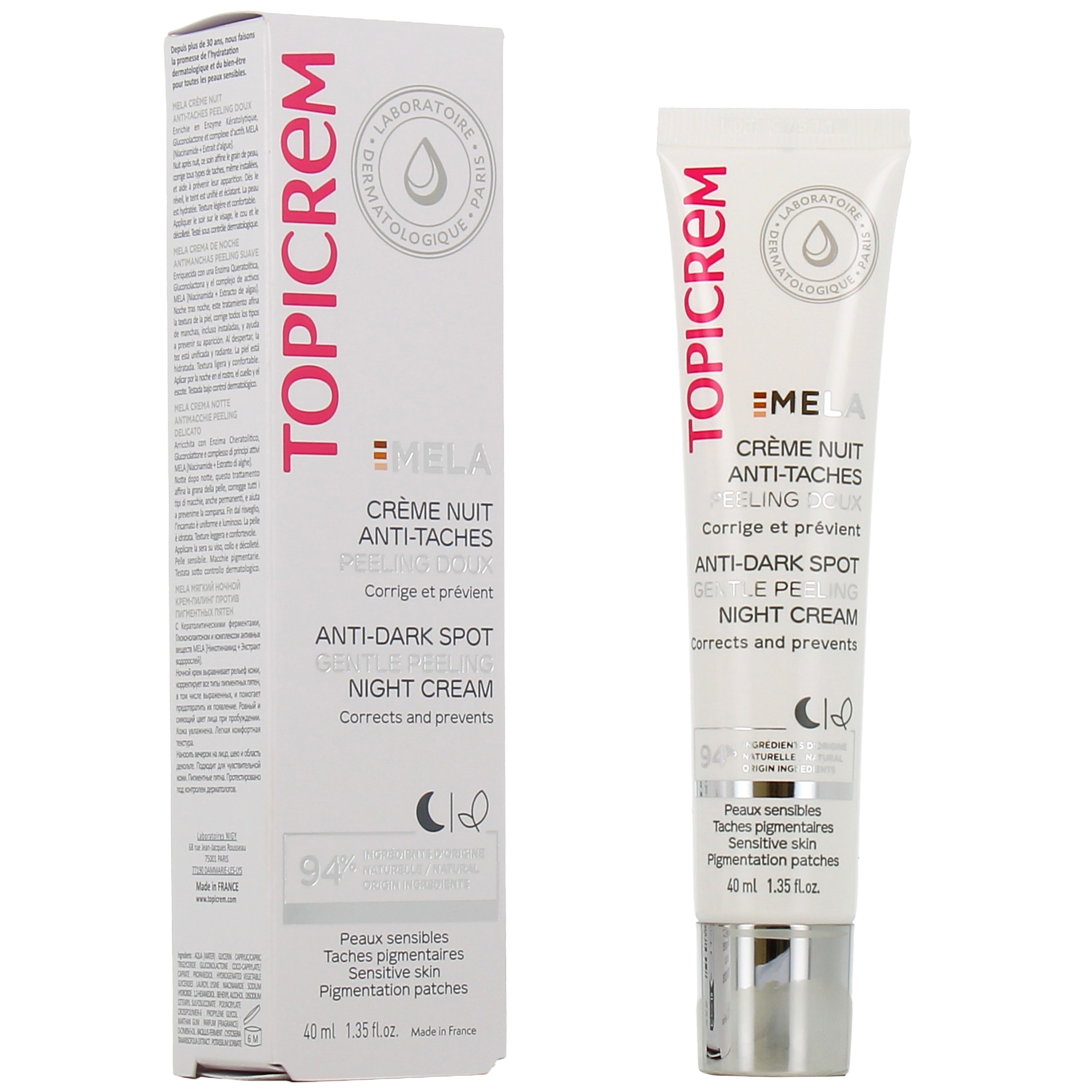 TOPICREM MELA® CRÈME NUIT ANTI-TACHES.