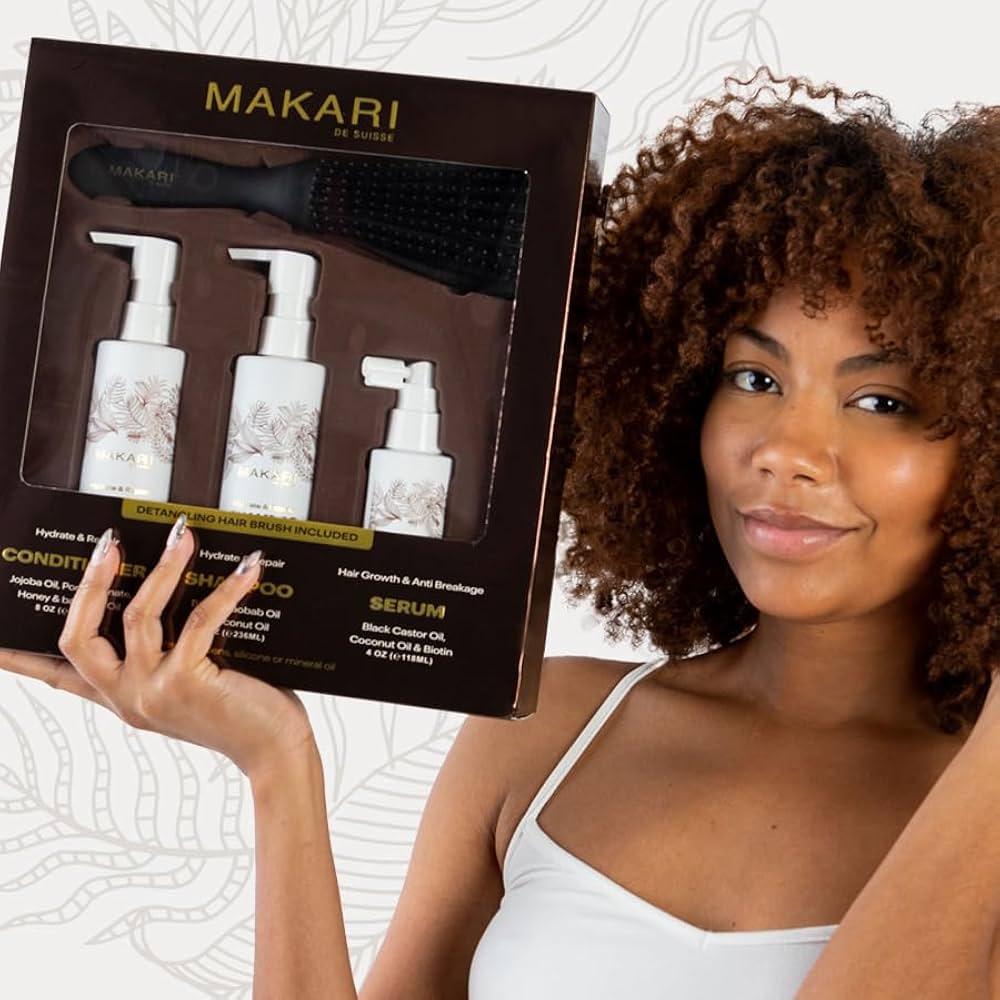 MAKARI DE SUISSE BROSSE À CHEVEUX DÉMÊLANTE INCLUSE.