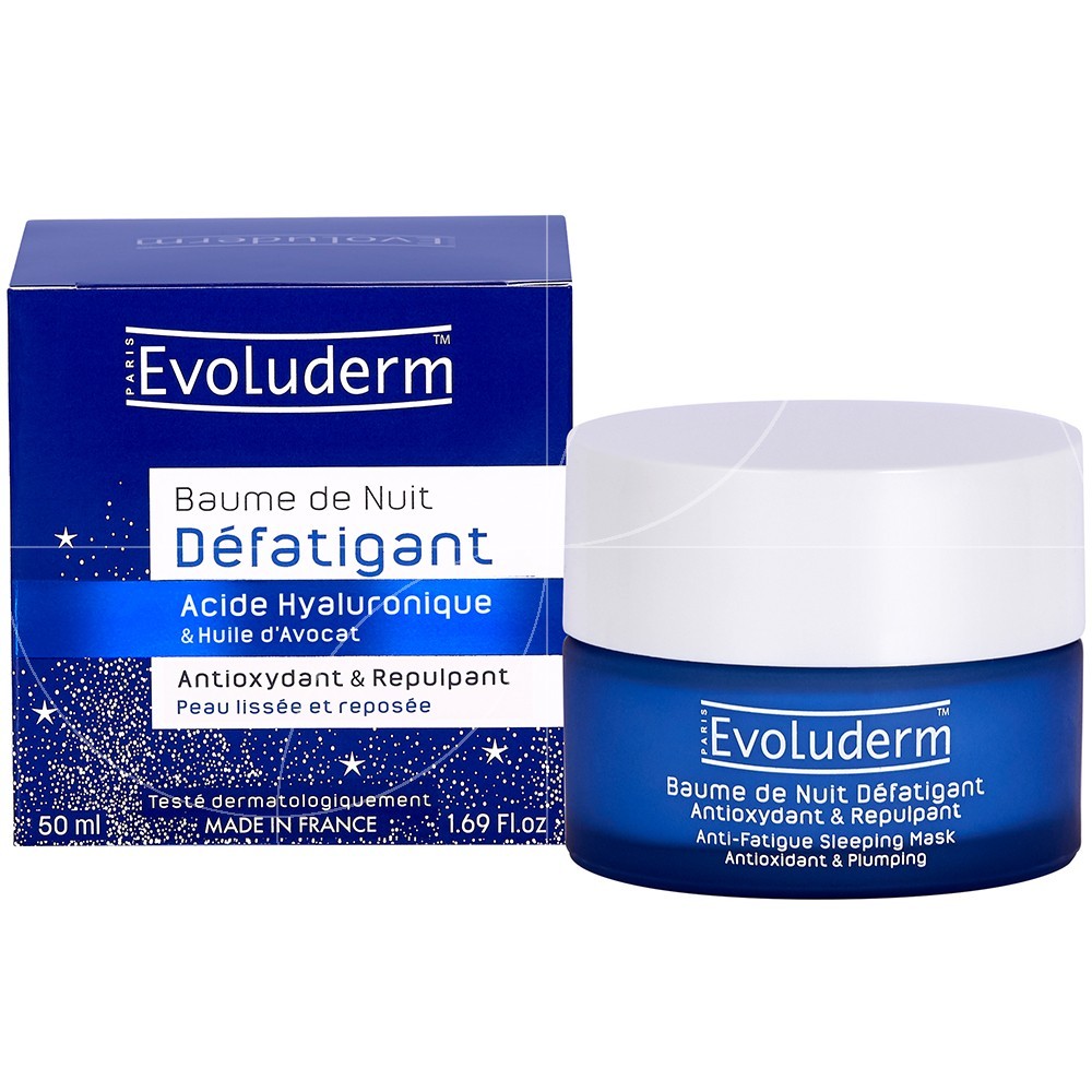 EVOLUDERM® BAUME DE NUIT. DÉFATIGANT.