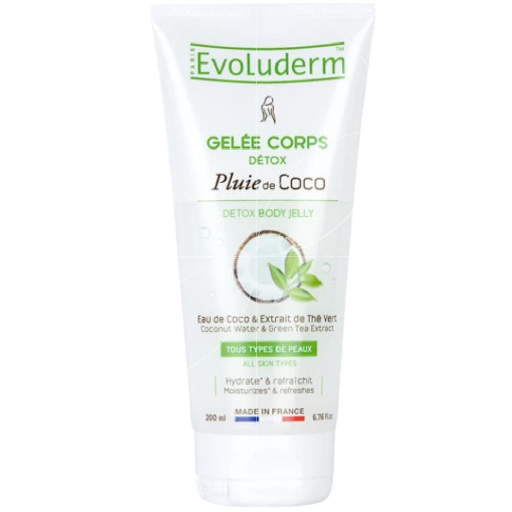 EVOLUDERM® GELÉE CORPS DÉTOX PLUIE DE COCO.