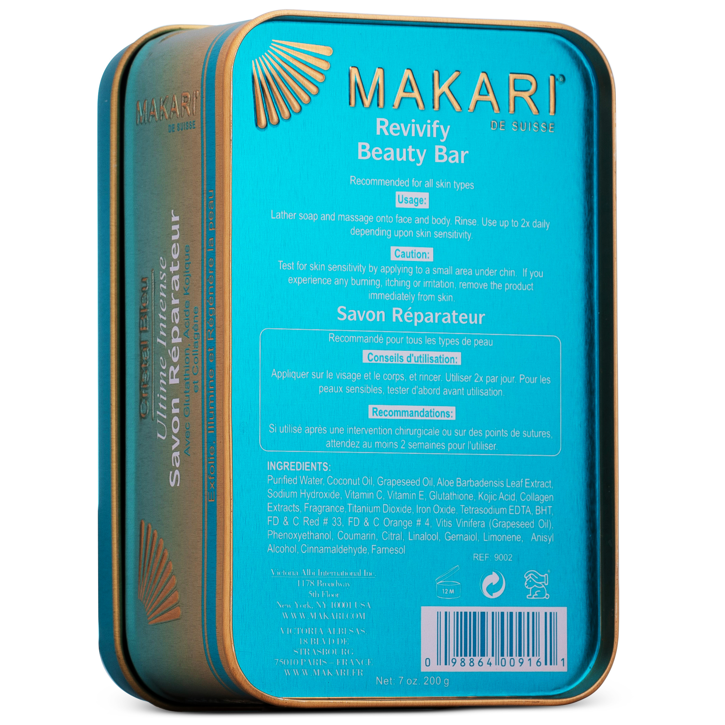 MAKARI BLUE CRYSTAL Ultimate Intense Revivify Beauty Bar SOAP.