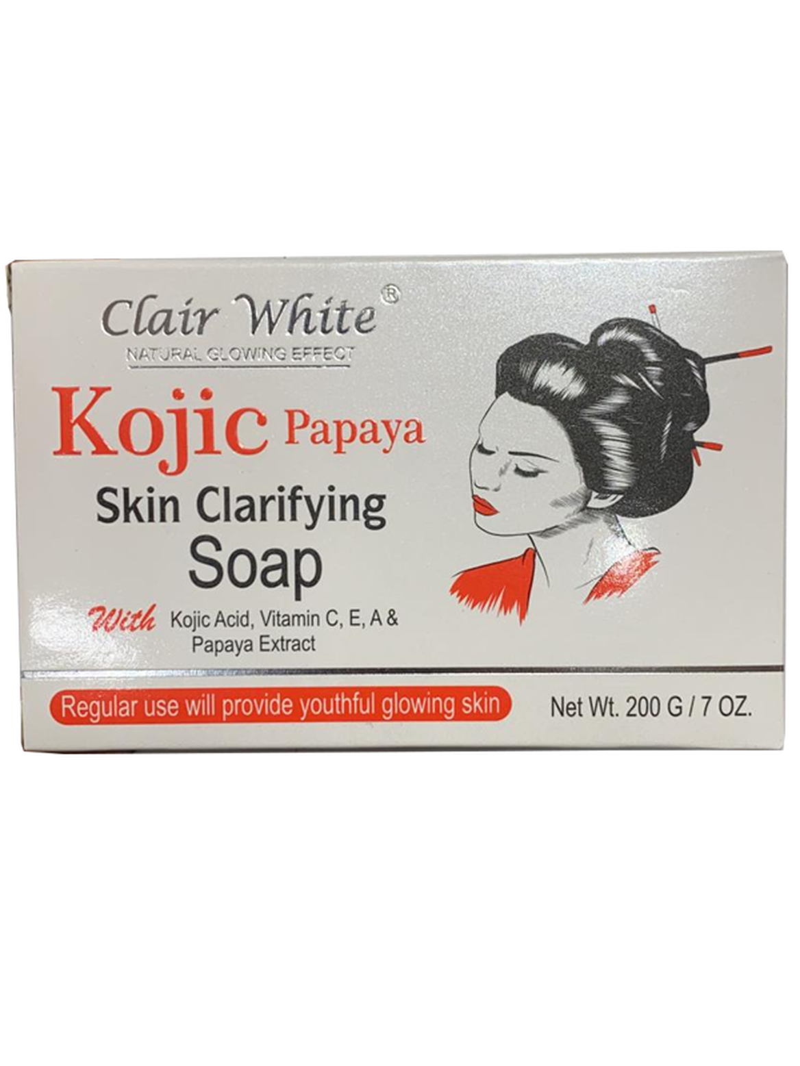 CLAIR WHITE® KOJIC Papaya Skin Clarifying SOAP.  