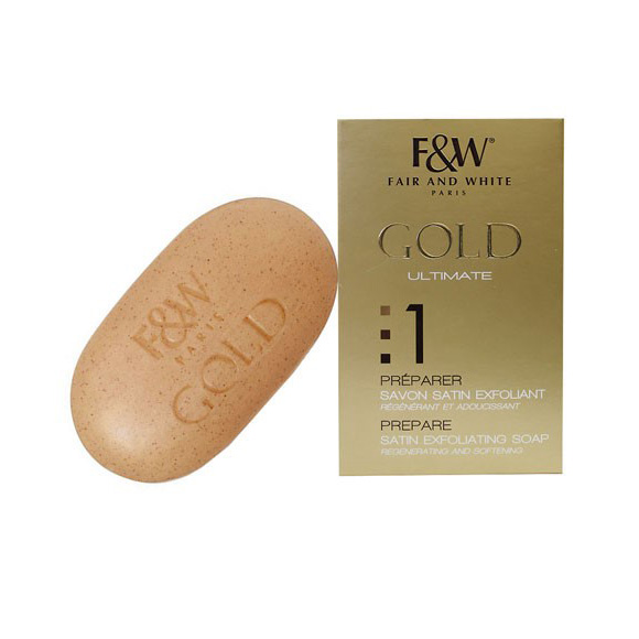 F&W® GOLD ULTIMATE SAVON SATIN Exfoliant. 