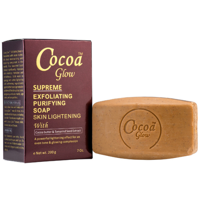 COCOA GLOW ® Supreme Exfoliating Purifying SOAP.https://victoriaalbi.ca/administrator/#tab-data