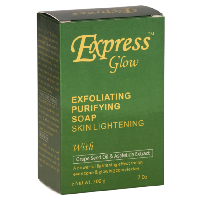 Express GLOW ® Triple Rapide SAVON Exfoliant Purifiant.