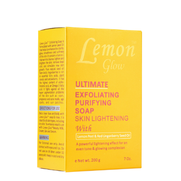 LEMON GLOW ® Exfoliating Purifying SOAP.