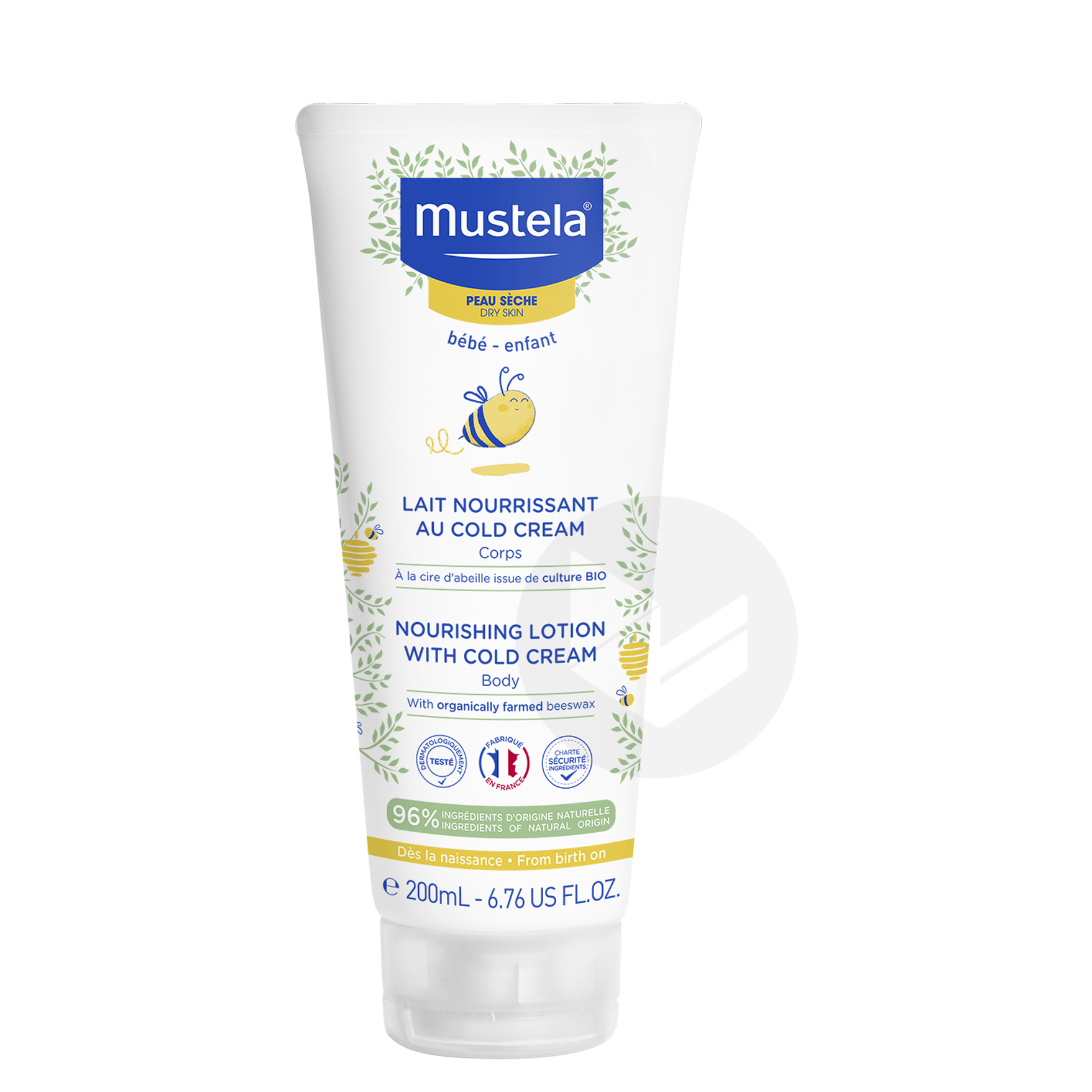 MUSTELA NOURISHING LOTION WITH COLD CREAM.