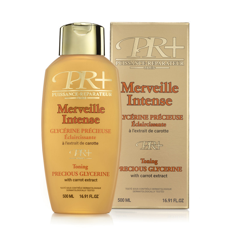 PR+® Merveille Intense Toning Precious GLYCERIN with Carrot Extract.